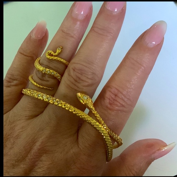 Kendra Scott vintage two pieces snake style signature size 7 Ring & br… - Picture 1 of 15